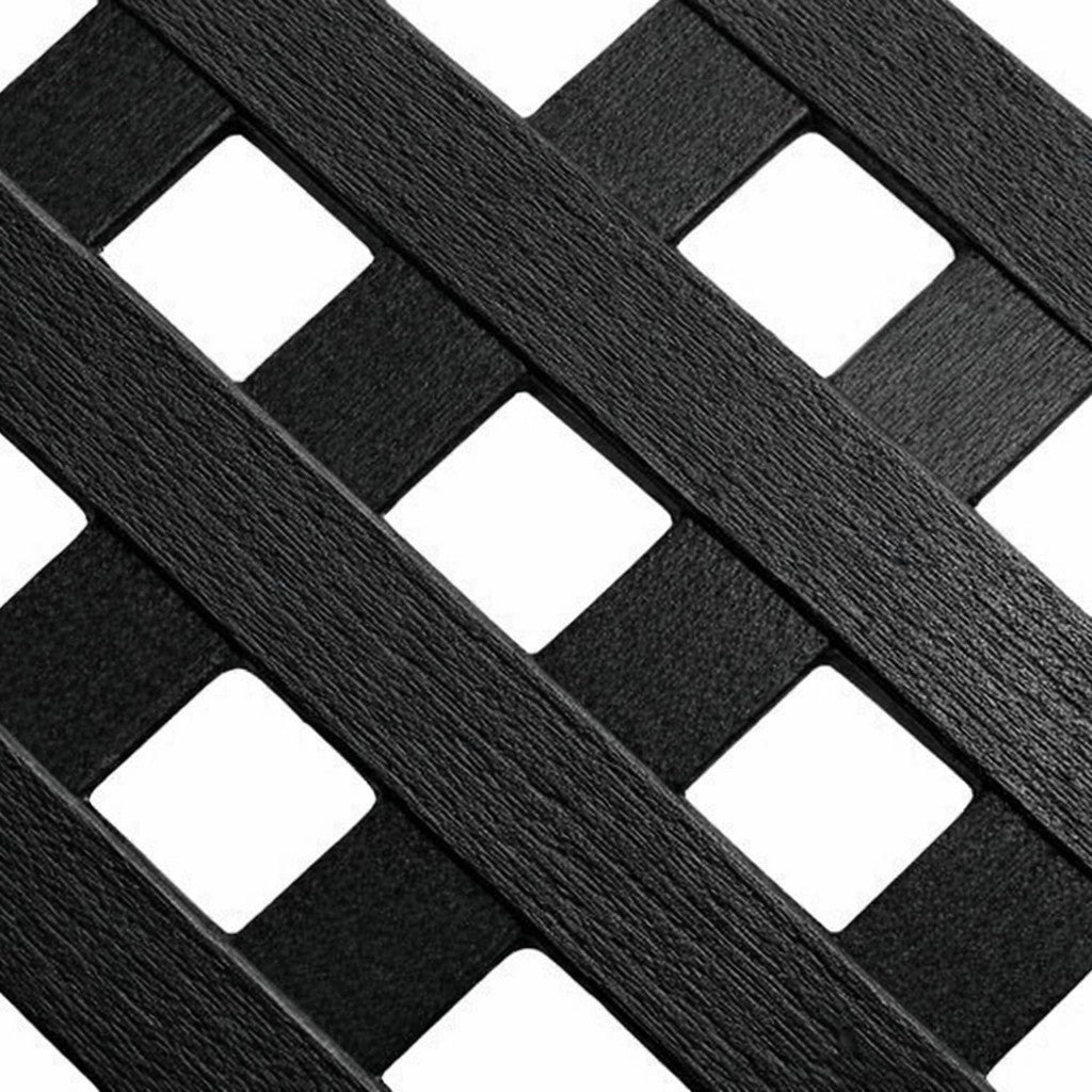 Καφασωτό Συνθετικό Privacy Diamond 240 × 120 εκ. | Μαύρο