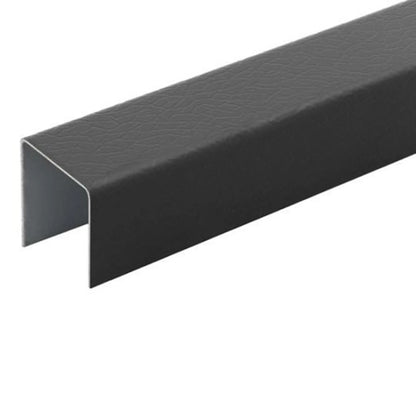 Ράγα αλουμινίου για WPC περίφραξη 2,2 x 2,5 x 180εκ. - Μαύρο