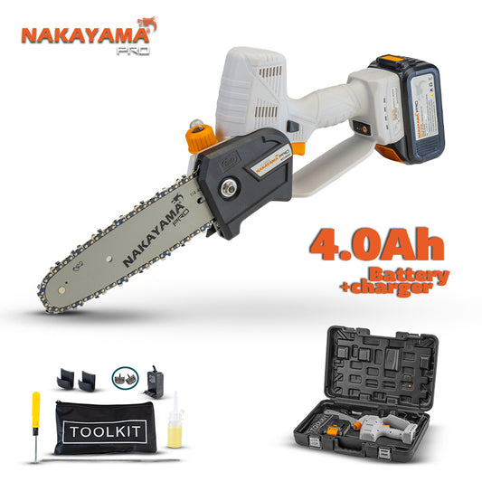NAKAYAMA PRO EC1550 Κλαδευτικό Αλυσοπρίονο Μπαταρίας  21V, Brushless,Li-Ion, Λάμα 20cm, 1500gr