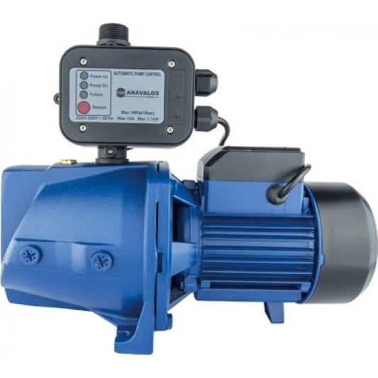 Πιεστικό συγκρότημα Controlkit 200B με οριζόντια αντλία επιφανείας Jet 200B και ρυθμιζόμενο ελεγκτή πίεσης by Anavalos