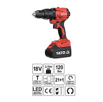 COMBO DYNAMIC ΣΕΤ ΔΡΑΠ/ΔΟ 120Nm + ΠΑΛΜΙΚΟ + 2Χ4Ah + ΤΣΑΝΤΑ