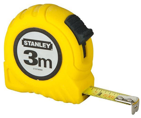 Μέτρο πλαστικό κίτρινο με λάμα 13mm - 3m σε blister 0-30-487