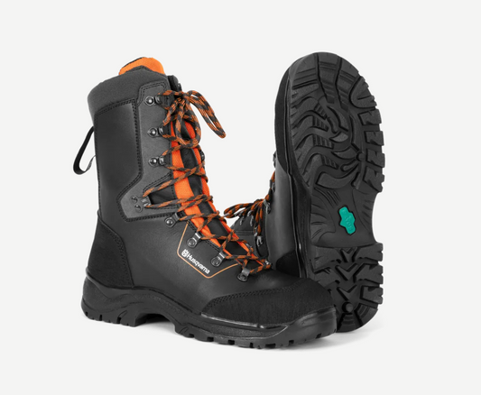 Μπότες Δερμάτινες Husqvarna με Προστασία από Αλυσοπρίονο Νo 44