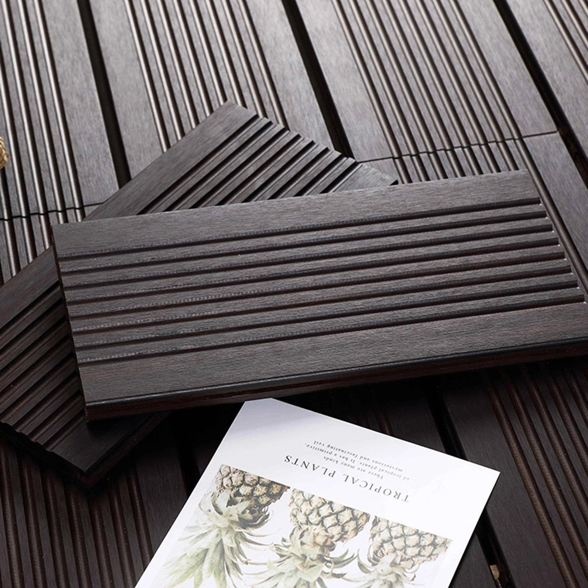 Bamboo Δάπεδο Εξωτερικού Χώρου 2×14×185 εκ. – Σκούρο Καφέ