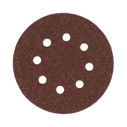 Γυαλόχαρτο 50τεμ. VELCRO με 8 τρύπες 125mm κόκκινο Νο36