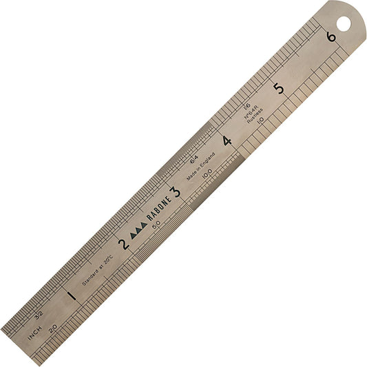 Ρίγα ατσάλινη διπλής όψης μήκος 15cm