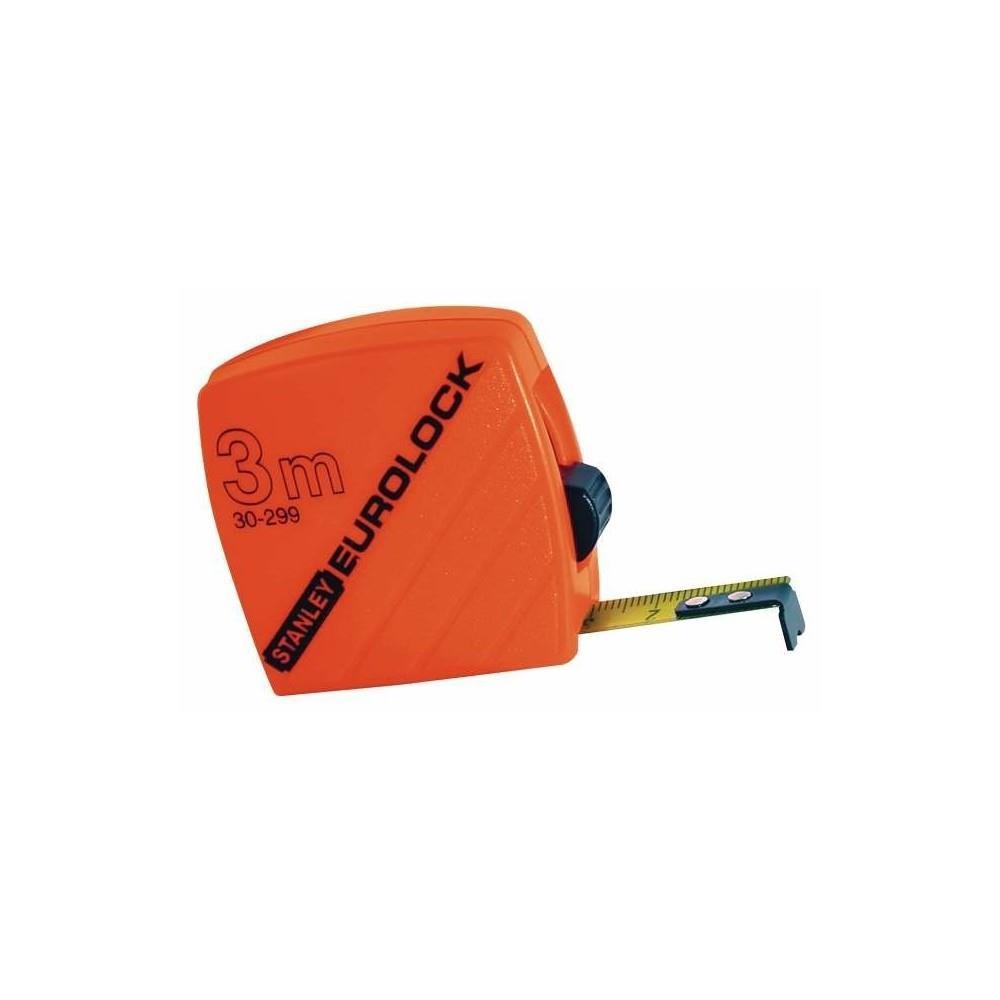 Μέτρο eurolock πλαστικό πορτοκαλί λάμα 19mm 3m 1-30-299