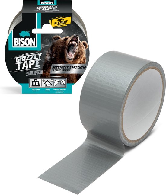 ΥΦΑΣΜΑΤΙΝΗ ΤΑΙΝΙΑ GRIZZLY GREY 0.33Χ50ΜΜ Χ10Μ  BISON
