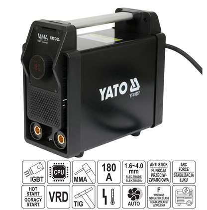 ΗΛΕΚΤΡΟΣΥΓΚΟΛΛΗΣΗ MMA/LIFT TIG 180A INVERTER YT-81357