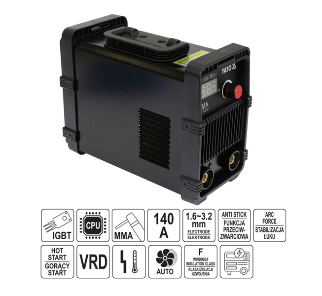 ΗΛΕΚΤΡΟΣΥΓΚΟΛΛΗΣΗ MMA 140A INVERTER YT-81355