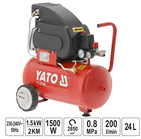 ΑΕΡΟΣΥΜΠΙΕΣΤΗΣ 24lt 2HP YT-23300