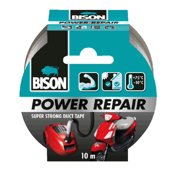 ΥΦΑΣΜΑΤΙΝΗ ΤΑΙΝΙΑ POWER REPAIR ΓΚΡΙ 0.22Χ50ΜΜ Χ10Μ BISON