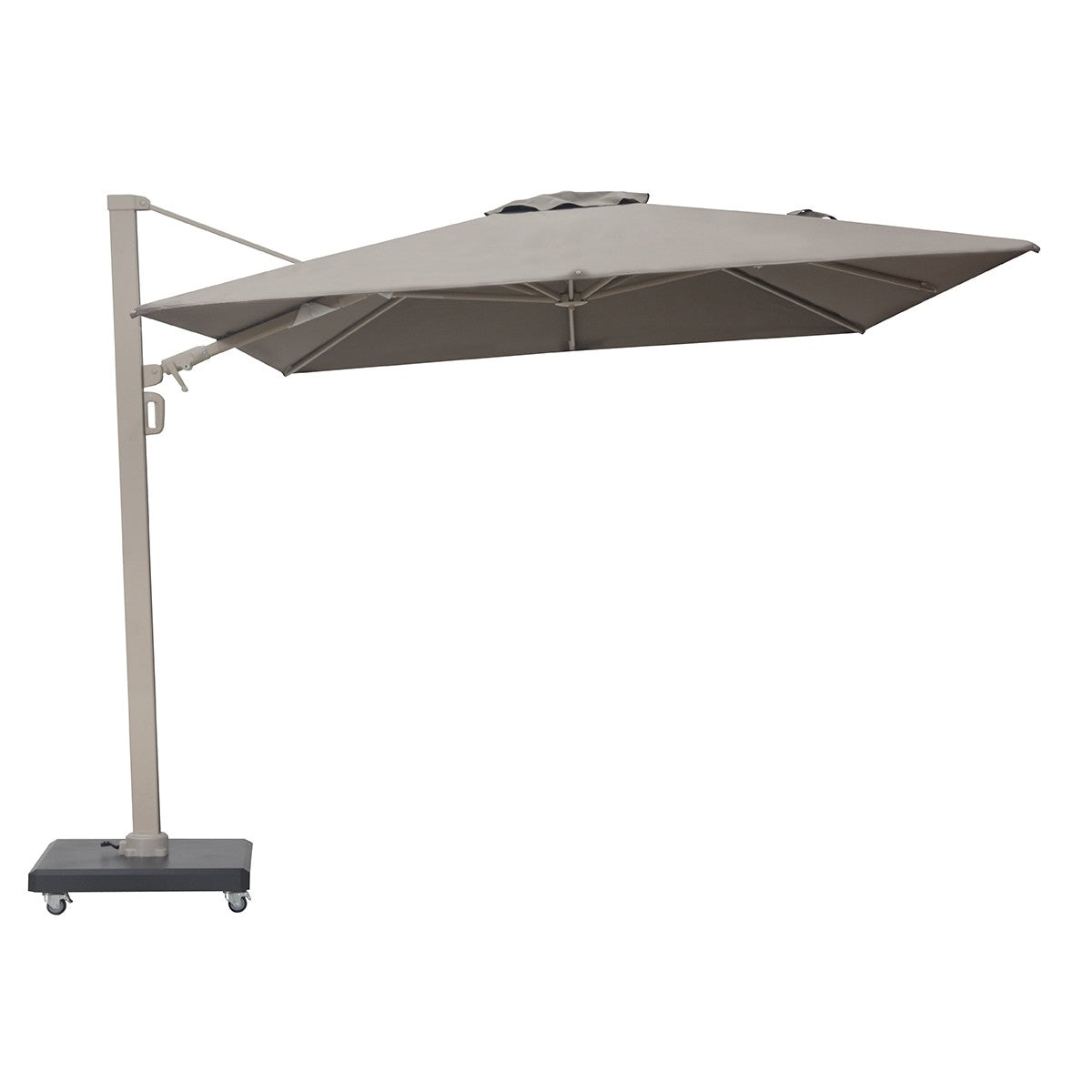 Premium Περιστρεφόμενη Ομπρέλα Κήπου 2.6x3.5m Μπεζ Taupe