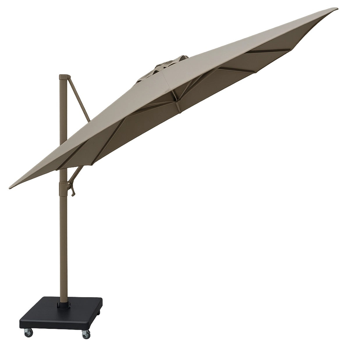 Premium Περιστρεφόμενη Ομπρέλα Κήπου 2.6x3.5m Μπεζ Taupe