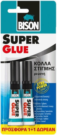 Bison - Κόλλα Στιγμής - Super Glue Προσφορά 1+1