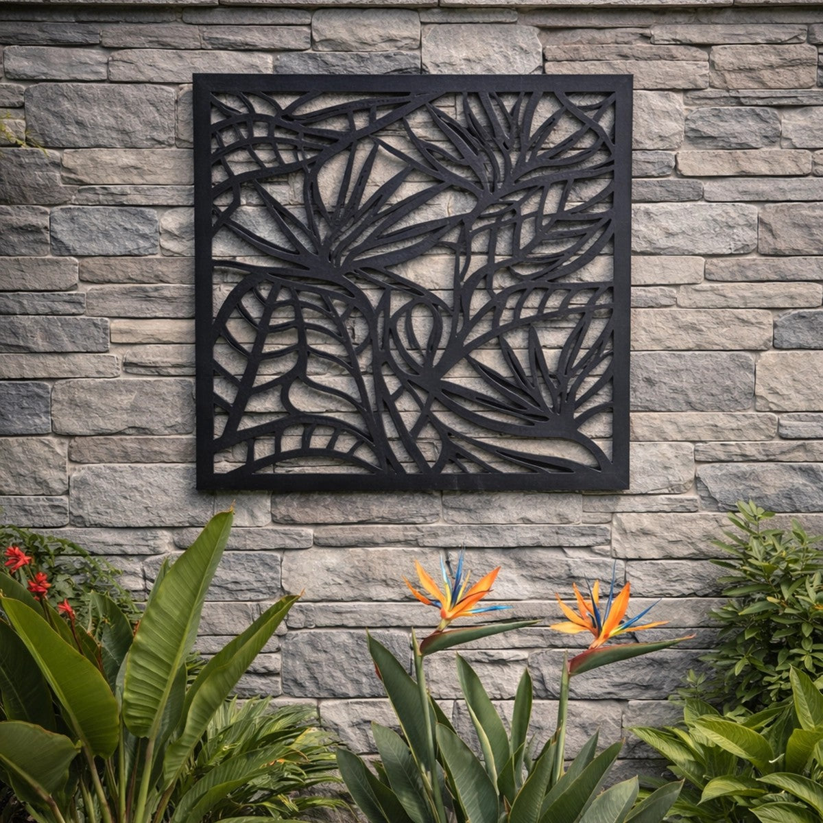 Πάνελ Διακόσμησης Τοίχου Strelitzia 57 x 57 εκ.