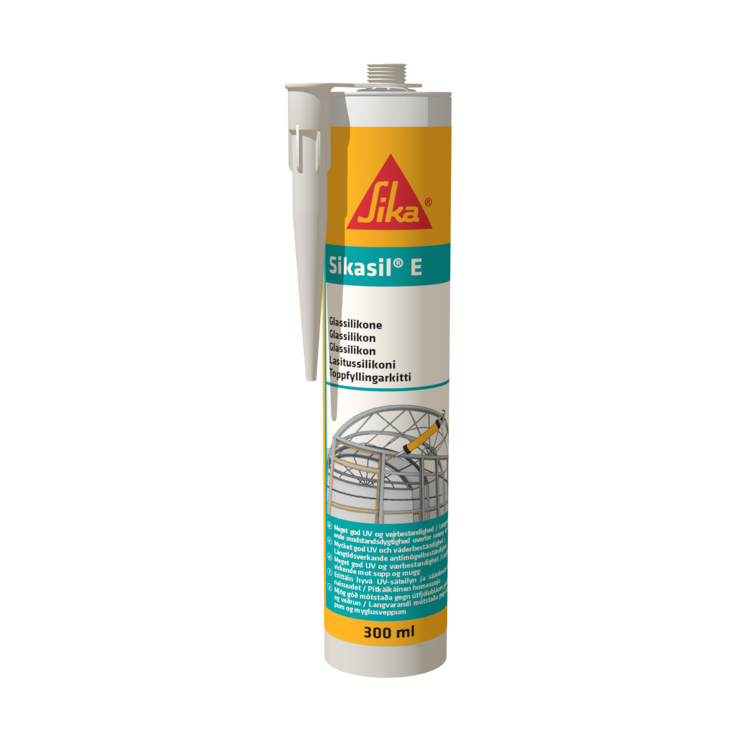 SIKASIL Ε ΣΙΛΙΚΟΝΗ ΤΖΑΜΙΩΝ ΑΝΤΙΜΥΚΗΤΙΑΚΗ 300ml - ΛΕΥΚΟ-ΧΡΩΜΑ 707850