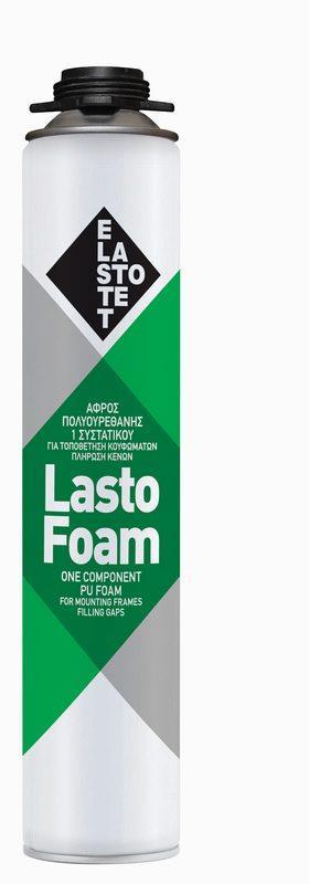 Αφρός πολυουρεθάνης, πιστολιού LASTOFOAM GUN 12τεμ φιάλη 750ml P.00173