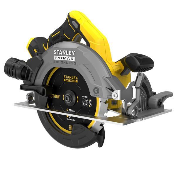 Δισκοπρίονο V20 18V  brushless με δίσκο κοπής 190mm, ταχύτητα χωρίς φορτίο: 5000rpm, μέγιστη ικανότητα βάθους: 65mm, ικανότητα λοξοτομής: 0-56° χωρίς μπαταρία και φορτιστή brushless. SFMCS550B-XJ