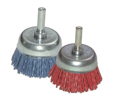 Συρματόβουρτσα πλαστική καμπάνα με άξονα 70mm No80 49735