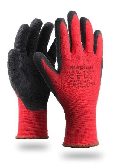 Γάντι νιτριλίου EASY GRIP μαύρο-κόκκινο Νο10 28023