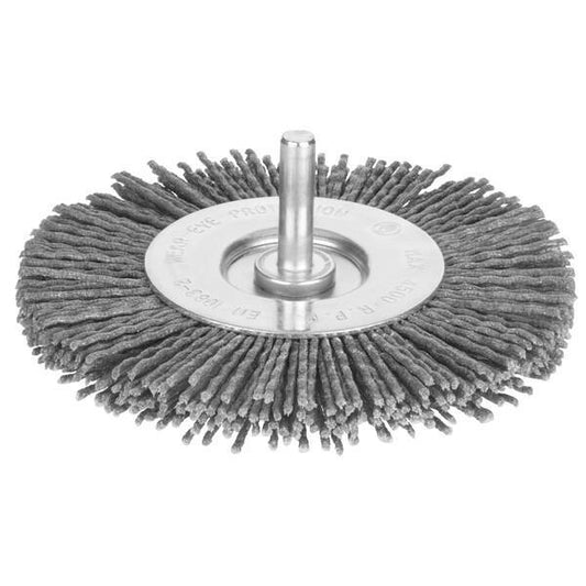 Βούρτσα νάυλον ίσια με άξονα 6mm Φ100mm STA32152-XJ