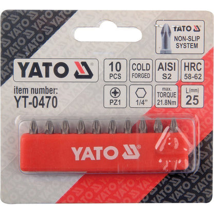 ΜYTΕΣ ΣΕΤ 10ΤΜΧ PZ1X25MM S2 YT-0470 20000470
