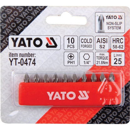 ΣΕΤ ΜYTΕΣ PH 1/4'' 10ΤΜΧ YT-0474 20000474