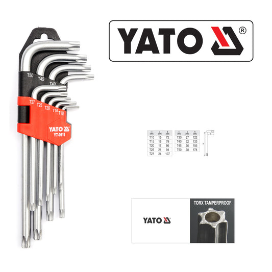 ΚΛΕΙΔΙΑ ALLEN TORX ΣΕΤ 9 ΤΜΧ. YT-0511 20000511