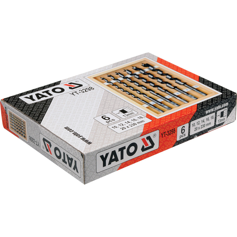 ΤΡΥΠΑΝΙΑ ΟΦΙΟΕΙΔΗ ΣΕΤ 6 ΤΕΜ 10-20mm-230ΜΜ YT-3298 20003298
