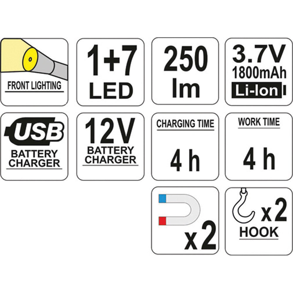 ΦΑΚΟΣ LED 3W 250lm YT-08504 20008504