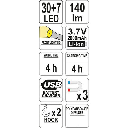 ΦΑΚΟΣ LED 30+7 YT-08507 20008507