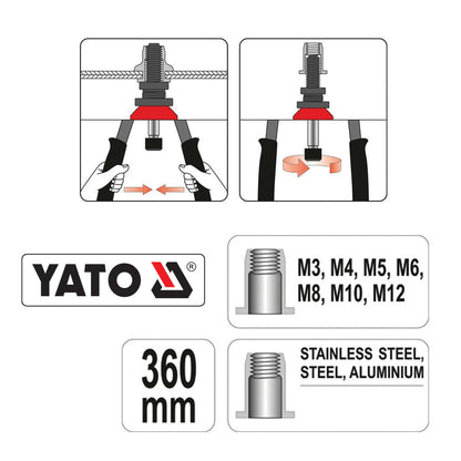 ΠΡΙΤΣΙΝΑΔΟΡΟΣ ΣΠΕΙΡΩΜΑΤΩΝ M3-M12 YT-36128 20036128