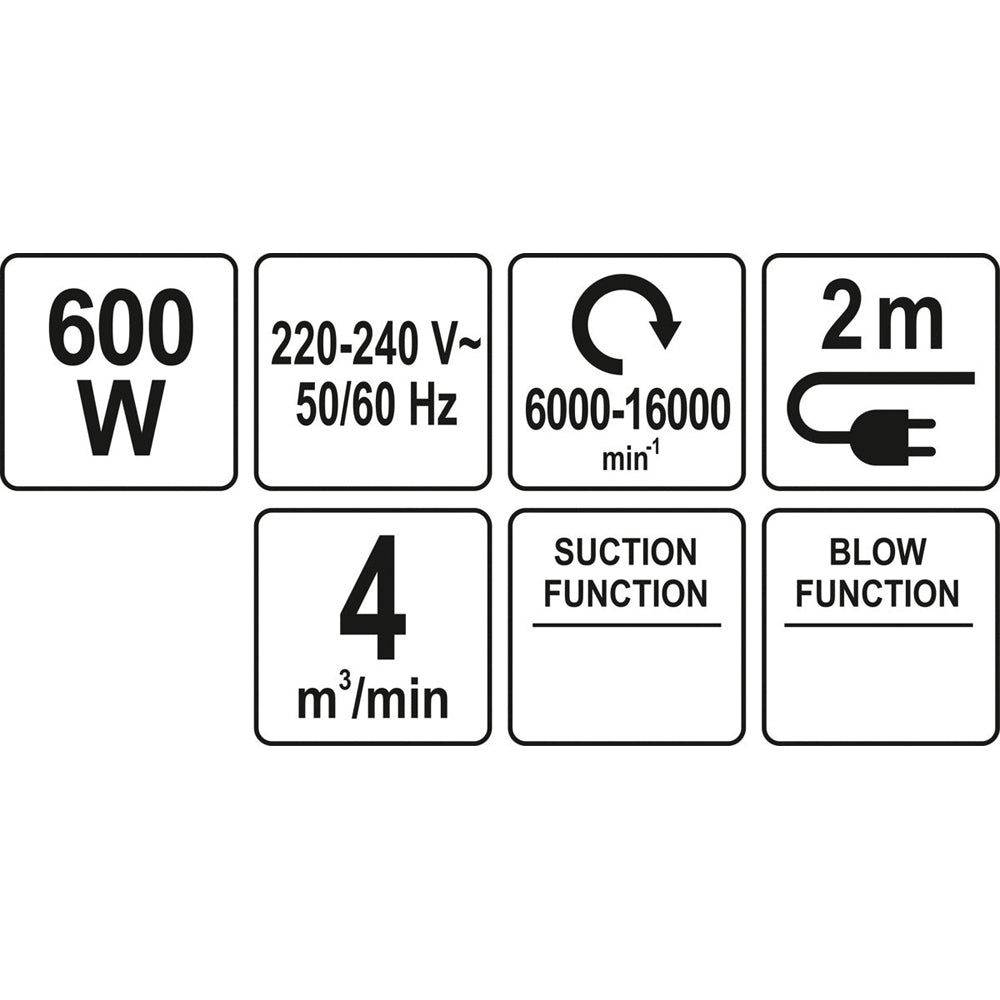 ΦΥΣΗΤΗΡΑΣ 600W YATO YT-85170 20185170