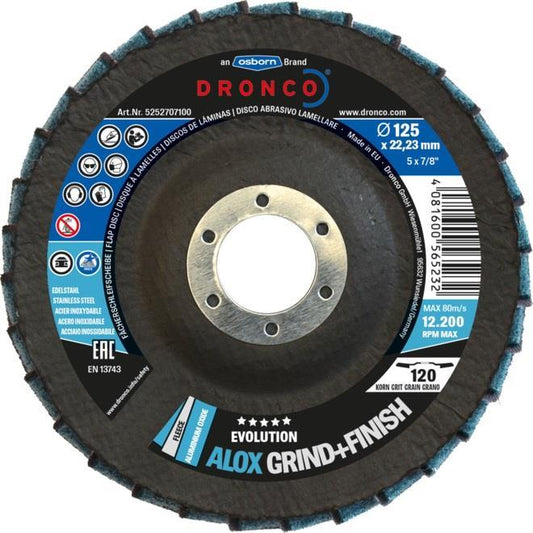 Πολύπτερο γυαλίσματος και λείανσης για μέταλλα 115x22mm No80+μεσαίο 5251706100