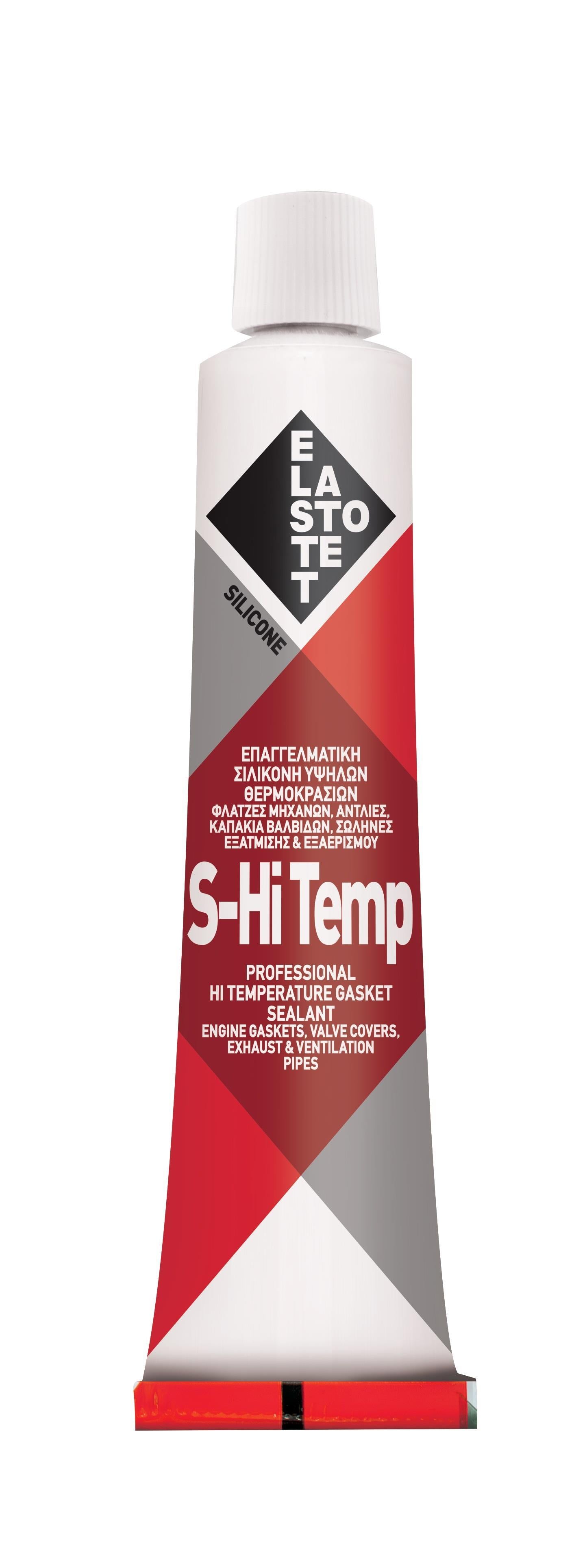 Σιλικόνη για υψηλές θερμοκρασίες S - Hi Temp 12τεμ σωληνάριο 80ml κόκκινη P.01342