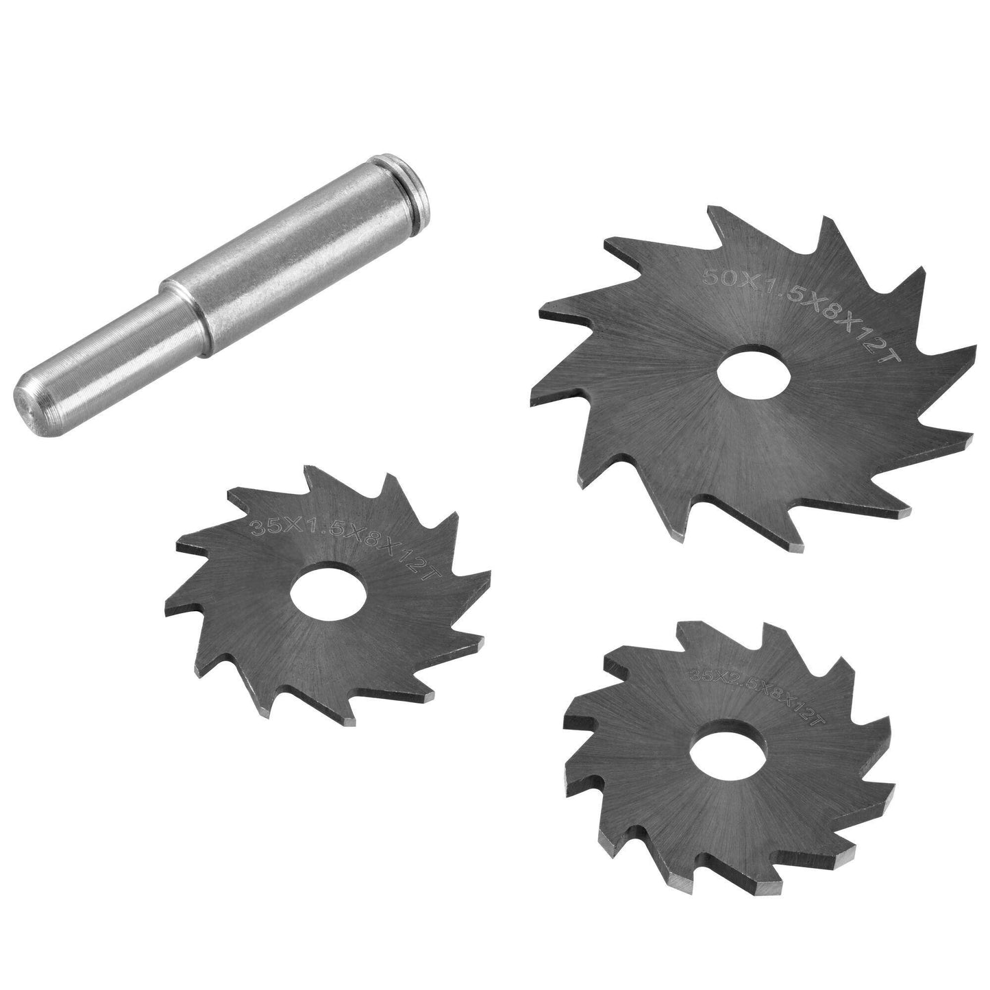 Φρέζα πατούρας σετ 3τεμ. με άξονα 8mm, πάχος 1,5-2,5mm, Φ35-50mm STA66080-QZ