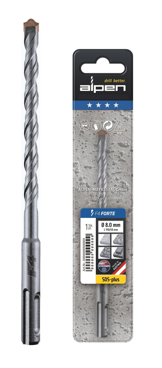 Τρυπάνι F4 SDS PLUS δίκοπο 6x450mm 877006001