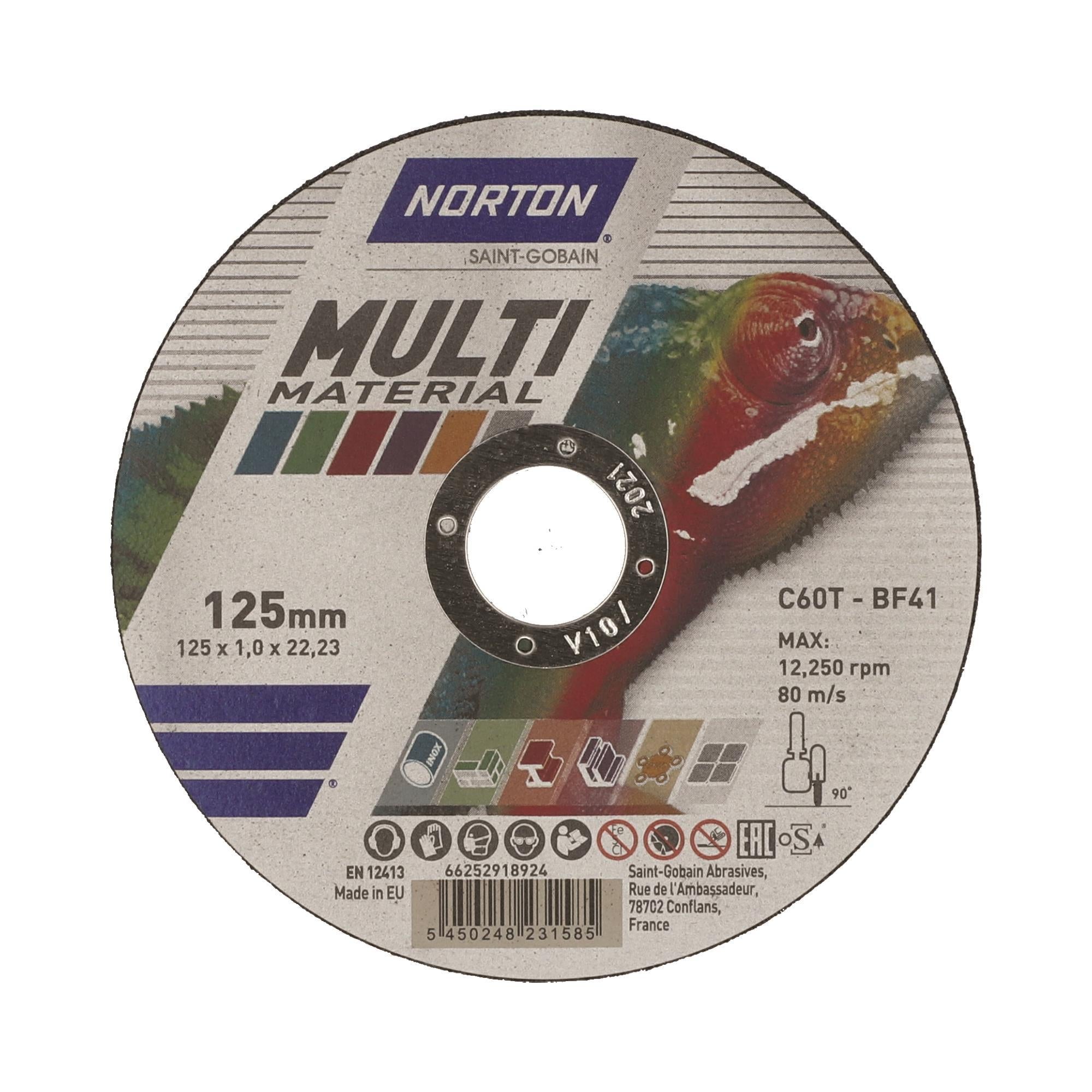Δίσκος κοπής 25τεμ. Multi Material γενικής χρήσης No125x1x22,23mm 66252918924
