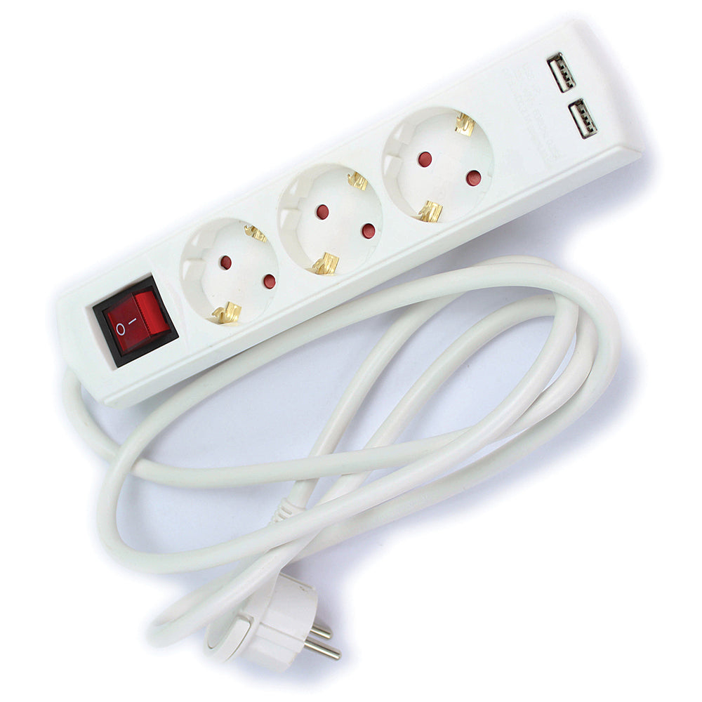 TAYG ΠΟΛΥΠΡΙΖΟ ΜΕ ΔΙΑΚΟΠΤΗ 3 ΘΕΣΕΩΝ + 2USB 44823602