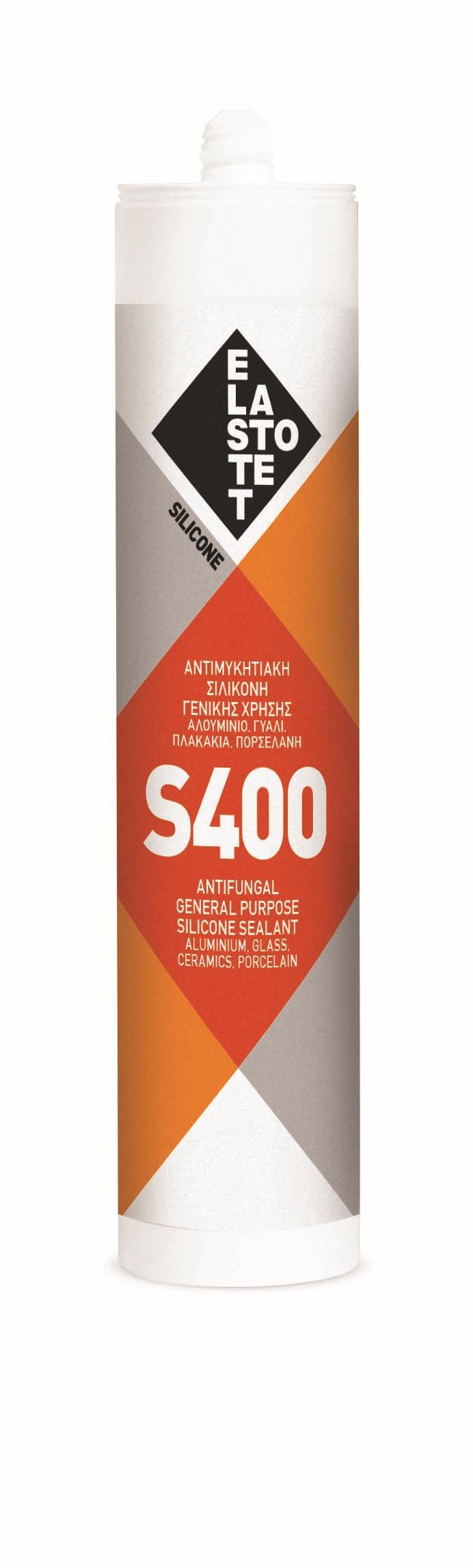 Σιλικόνη γενικής χρήσης S-400 25τεμ φύσιγγα 280ml διάφανη P.00519