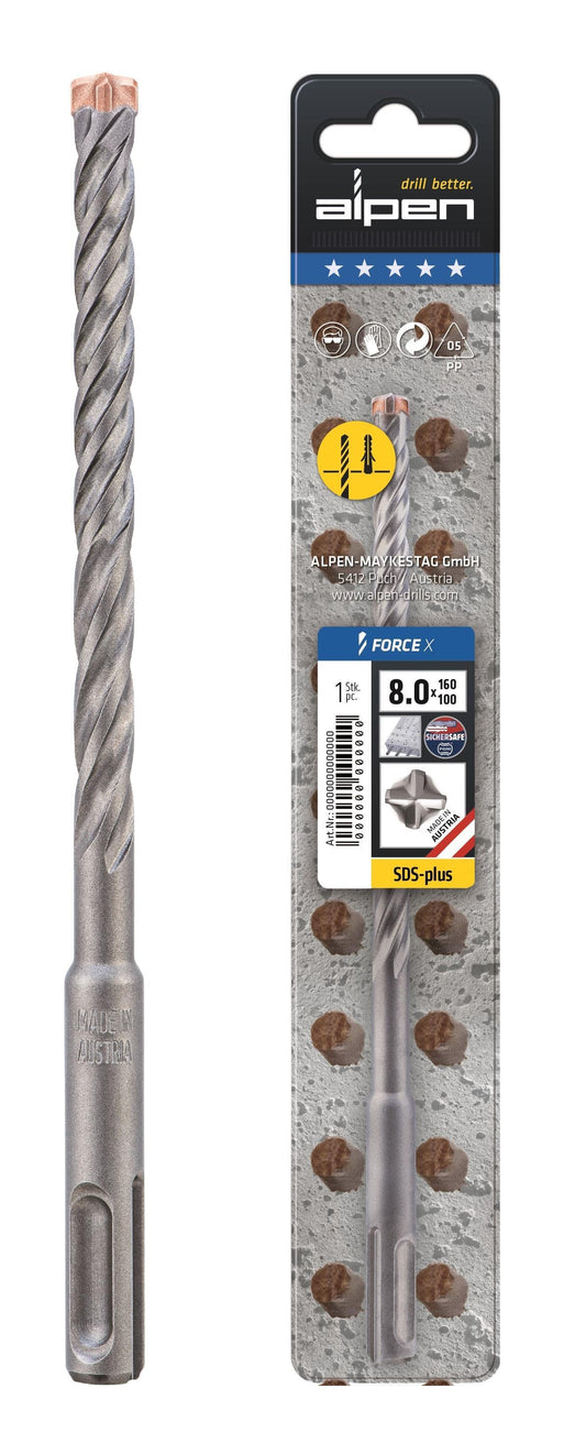 Τρυπάνι SDS PLUS τετράκοπο 28x450mm 875028001