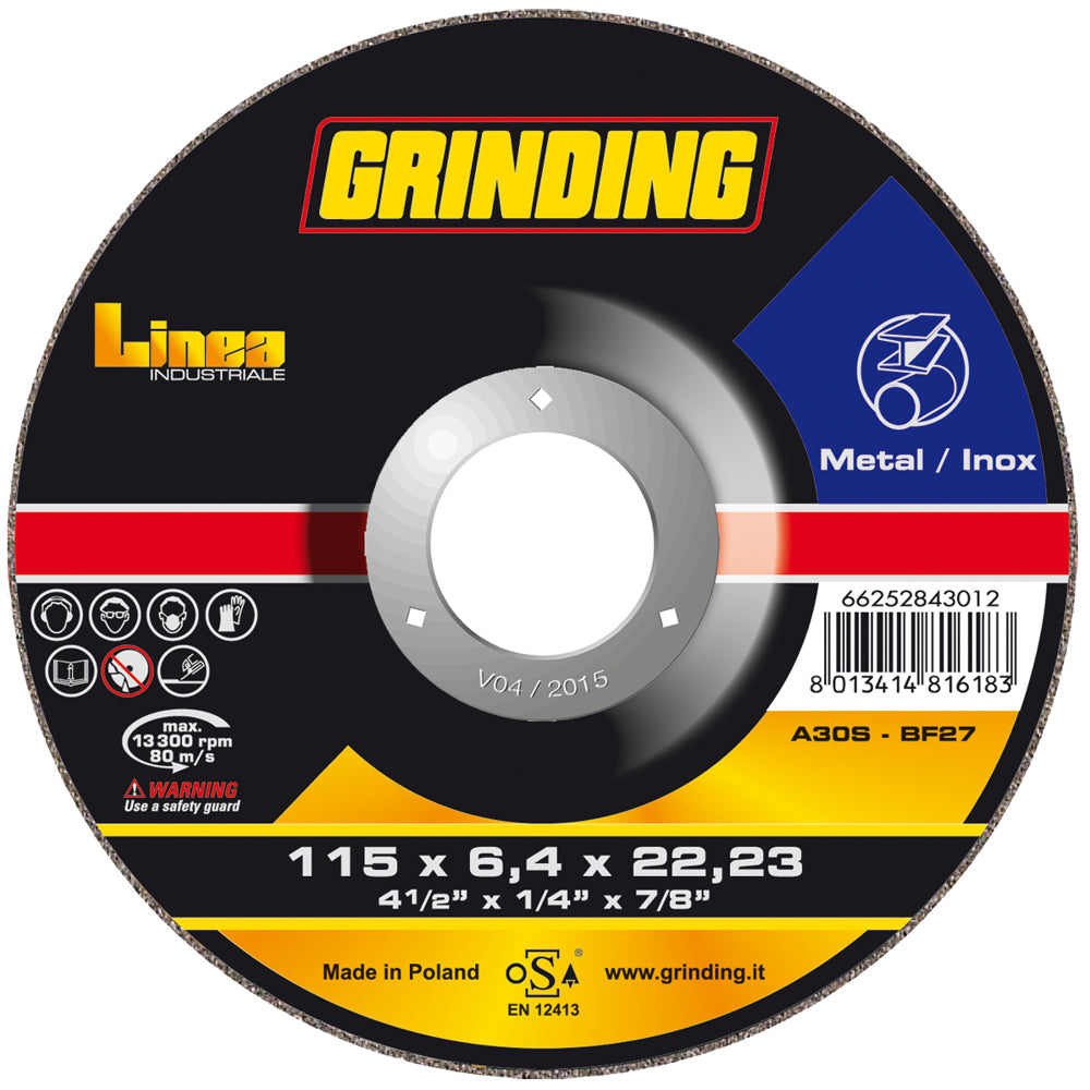 GRINDING ΔΙΣΚΟΣ ΛΕΙΑΝΣΗΣ ΣΙΔΗΡΟΥ-ΙΝΟΧ LINEA - 230ΜΜ Χ 6,4ΜΜ Χ 22ΜΜ (25 ΤΕΜΑΧΙΑ) 5500223064