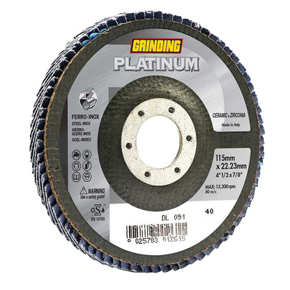 GRINDING ΔΙΣΚΟΣ ΦΤΕΡΟΥ PLATINUM ΚΕΡΑΜΙΚΟΣ - 40-GRIT, 115.0MM-ΔΙΑΜΕΤΡΟΣ 5500711540