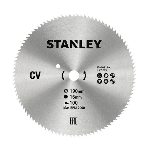 Δίσκος ξύλου με 100 δόντια, τρύπα 16mm και διάμετρο 190mm STA10215-XJ