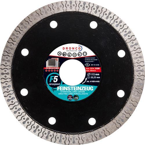 Διαμαντόδισκος EVOLUTION F5 CERASPEED κοπής No115x1,2x22,23mm 4115514102