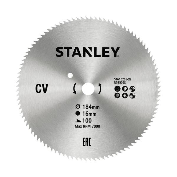 Δίσκος ξύλου με 100 δόντια, τρύπα 16mm και διάμετρο 184mm STA10205-XJ
