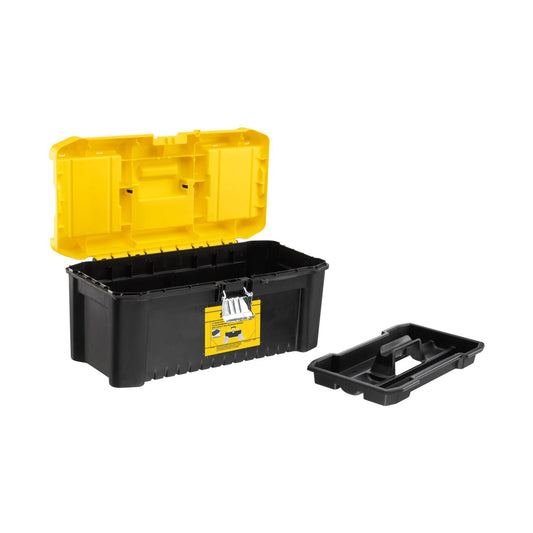 Εργαλειοθήκη πλαστική ESSENTIAL 41x2119x19,5cm 16" μαύρη με 1 μεταλλικo κλείστρo. STST75785-1