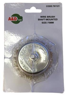 Συρματόβουρτσα καμπάνα με άξονα 75mm 791121