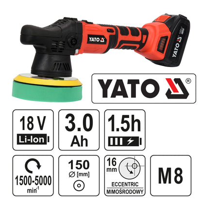 ΑΛΟΙΦΑΔΟΡΟΣ 150MM 18V 1X3AH BRUSHLESS YT-82920 20182920